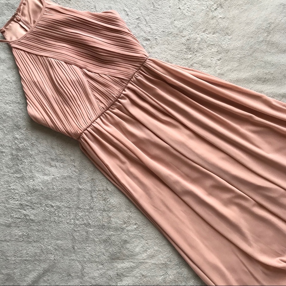 Anthro BHLDN Madrie Rose Chiffon Gown Dress 6